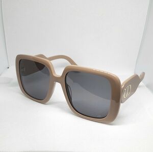 NEW AUTHENTIC DIOR DIORBOBBY S2U 40G0 Oversized Sunglasses Powder Pink/Grey